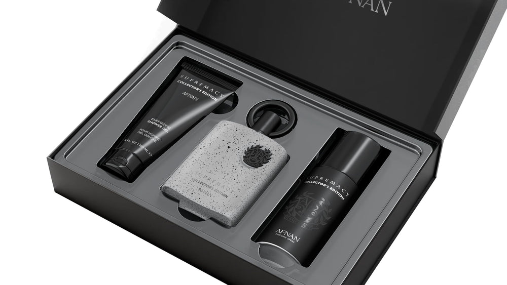 Afnan Supremacy deodorant stick complements the scent for all-day wear.