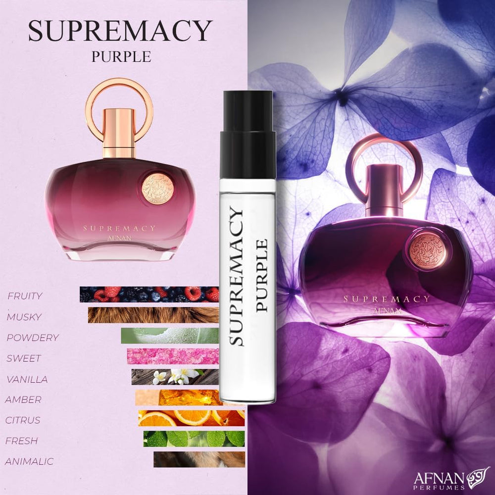 Afnan Supremacy Femme discovery set image showing set packaging and vials.
