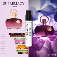 Afnan Supremacy Femme discovery set image showing set packaging and vials.