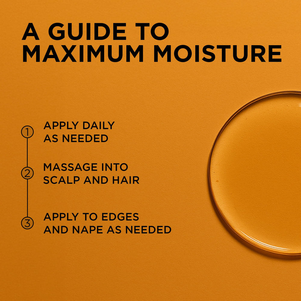 African Pride Moisture Lock oil delivering long-lasting hydration for curls and locs.