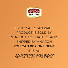 African Pride texture spreads smoothly through hair.