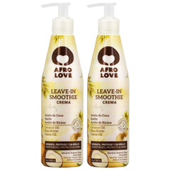 Afro Love Leave-In Smoothie Crema pack-2 bottle delivers hydration and frizz control for curls