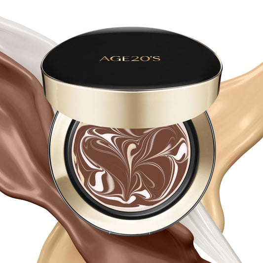 AGE 20's Signature Essence Pact 41N Mocha compact front view for radiant natural coverage.