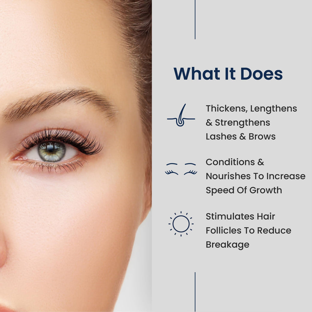 Agelyss Lash & Brow Enhancer applicator brush enables precise, targeted application.