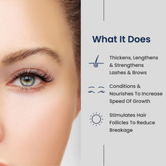 Agelyss Lash & Brow Enhancer applicator brush enables precise, targeted application.