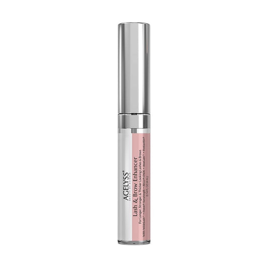 Agelyss Lash & Brow Enhancer bottle for easy daily use with potential lash and brow support.