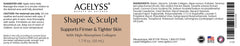 Shape & Sculpt packaging box noting USA-made and GMP-certified status