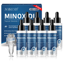 AGIKENB 8-pack minoxidil serum bottle for long-term scalp care