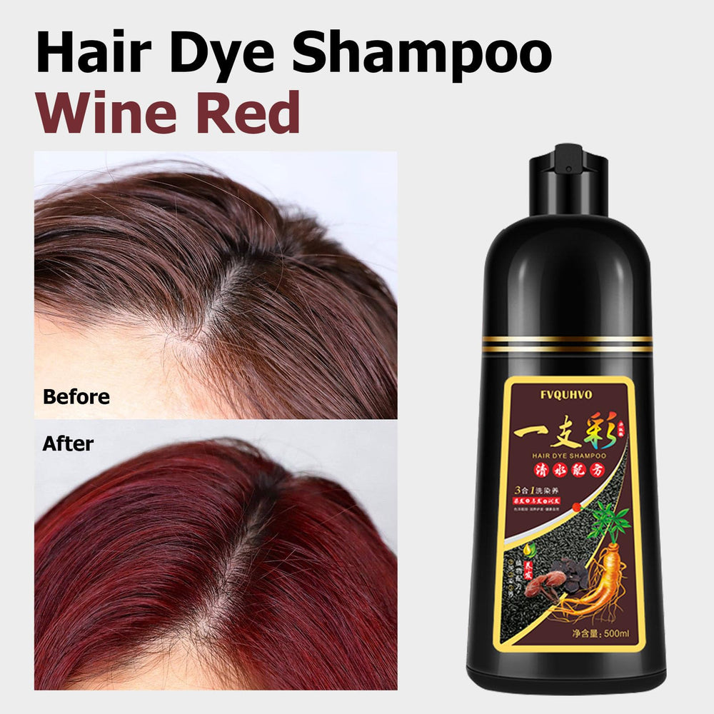 Agthyuve hair dye shampoo bottle; close up showing easy at home color.