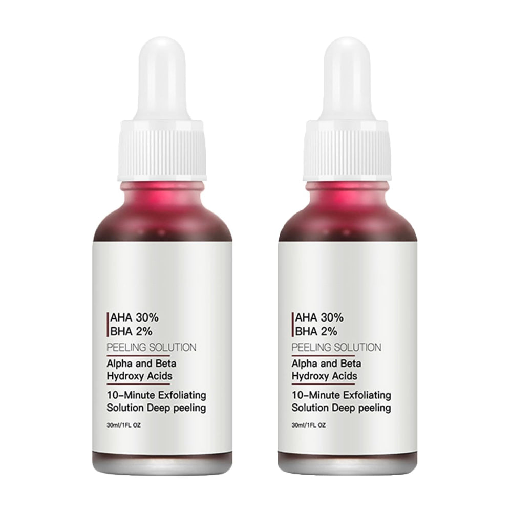 AHA 30% + BHA 2% peeling solution bottle for at-home exfoliation and pore refinement