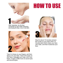 AHA 30% + BHA 2% peeling solution on skin implying brighter tone