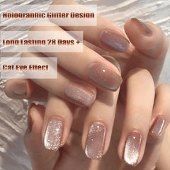 AHAMIOU cat eye gel polish kit orange for bold accents.