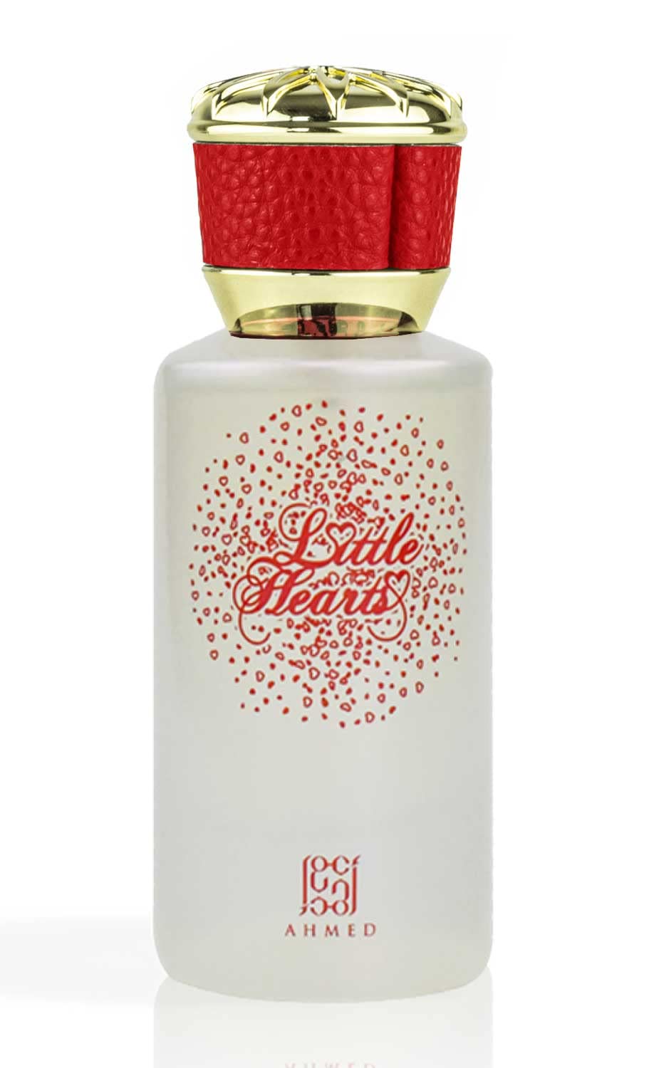 Ahmed Little Hearts EDP bottle front with feminine design for daytime wear