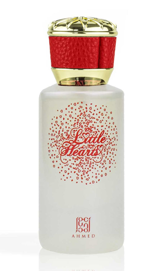 Ahmed Little Hearts EDP bottle front with feminine design for daytime wear