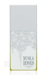 AHMED Musk & Roses bottle front view for everyday elegance.