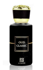 Ahmed Oud Classic bottle 50ml, compact travel-friendly design for on-the-go scent.