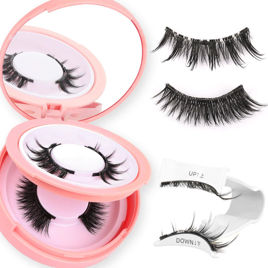 Ahrikiss Magnetic Eyelashes Kit with two pairs for quick, glue-free enhancement