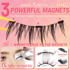 Ahrikiss magnetic lash box with mirror for on-the-go styling.