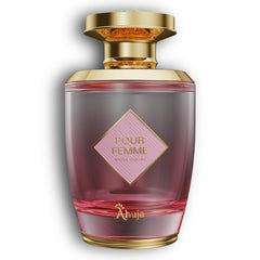 AHUJA Pour Femme bottle front shows luxury for daily elegance and confidence.