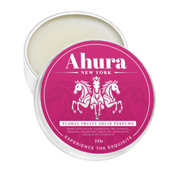 Patchouli note detail in Ahura fragrance for earthy warmth.