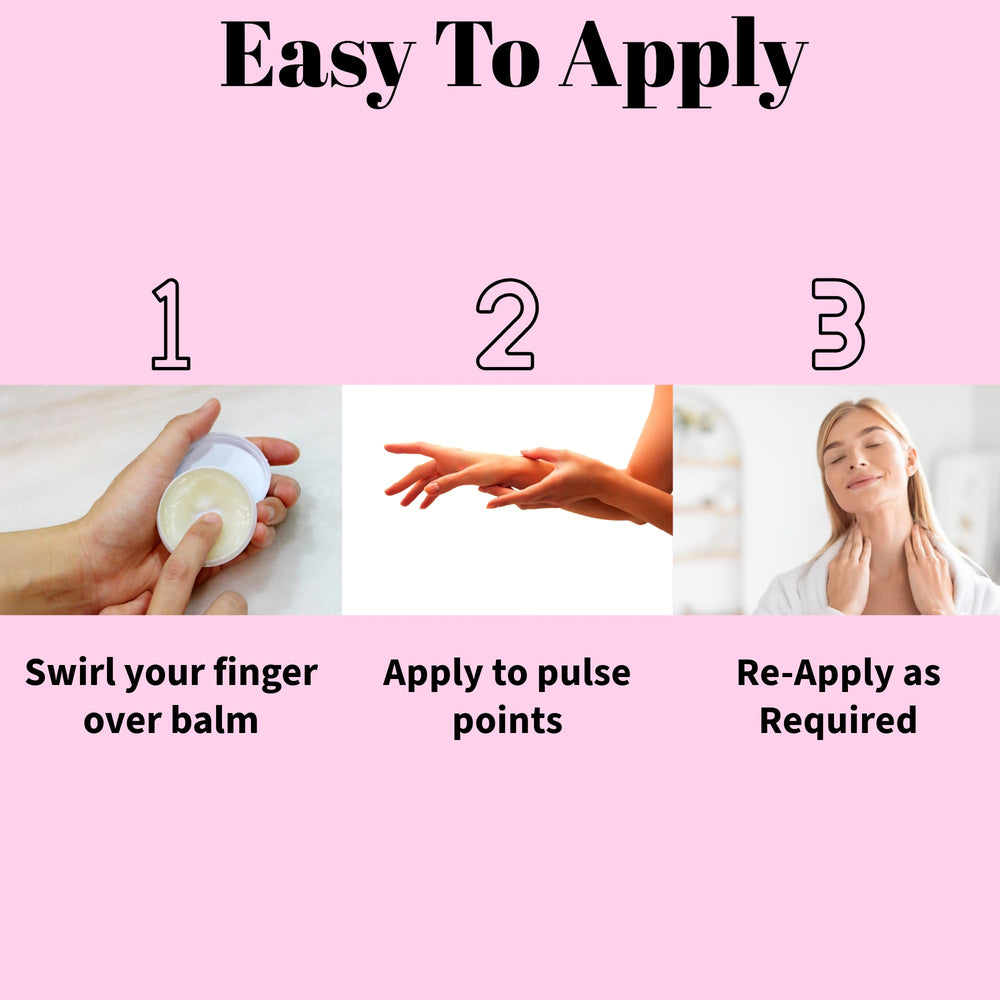 Compact travel-friendly Ahura balm ideal for work or nights out.