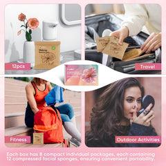 AIDEA sponge used for makeup removal gentle on skin.