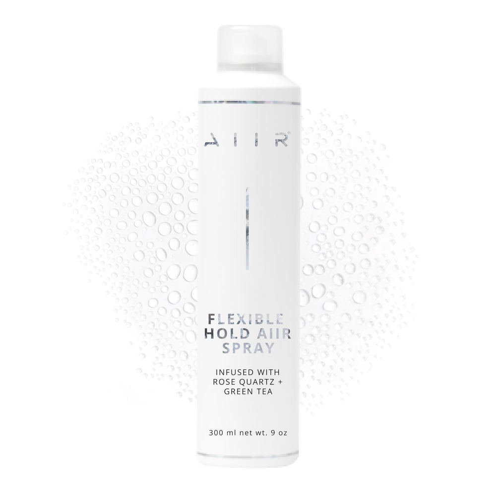 AIIR Flexible Hold hairspray bottle with a weightless, touchable finish.