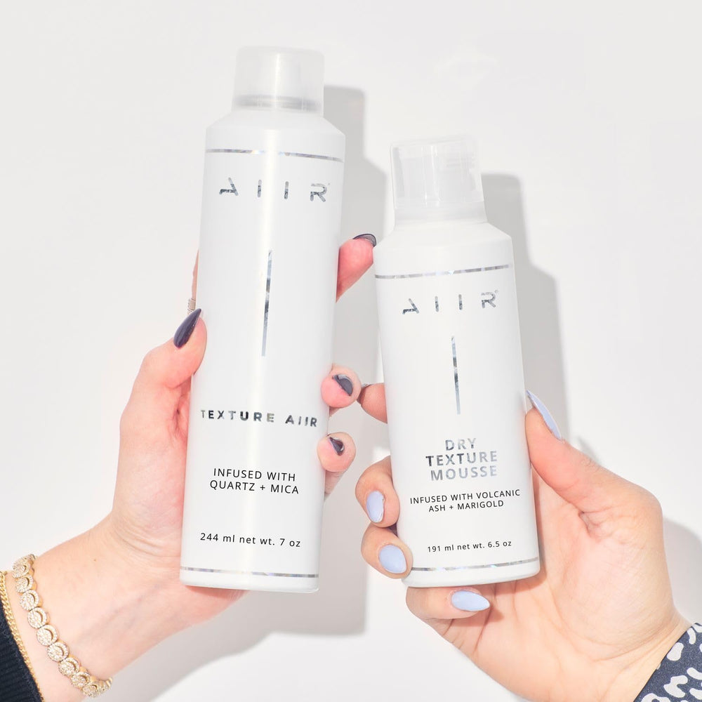 AIIR Texture Spray on waves and curls for definition and volume