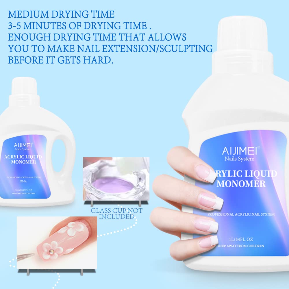 Strengthens natural nails while enabling long-lasting acrylic designs.