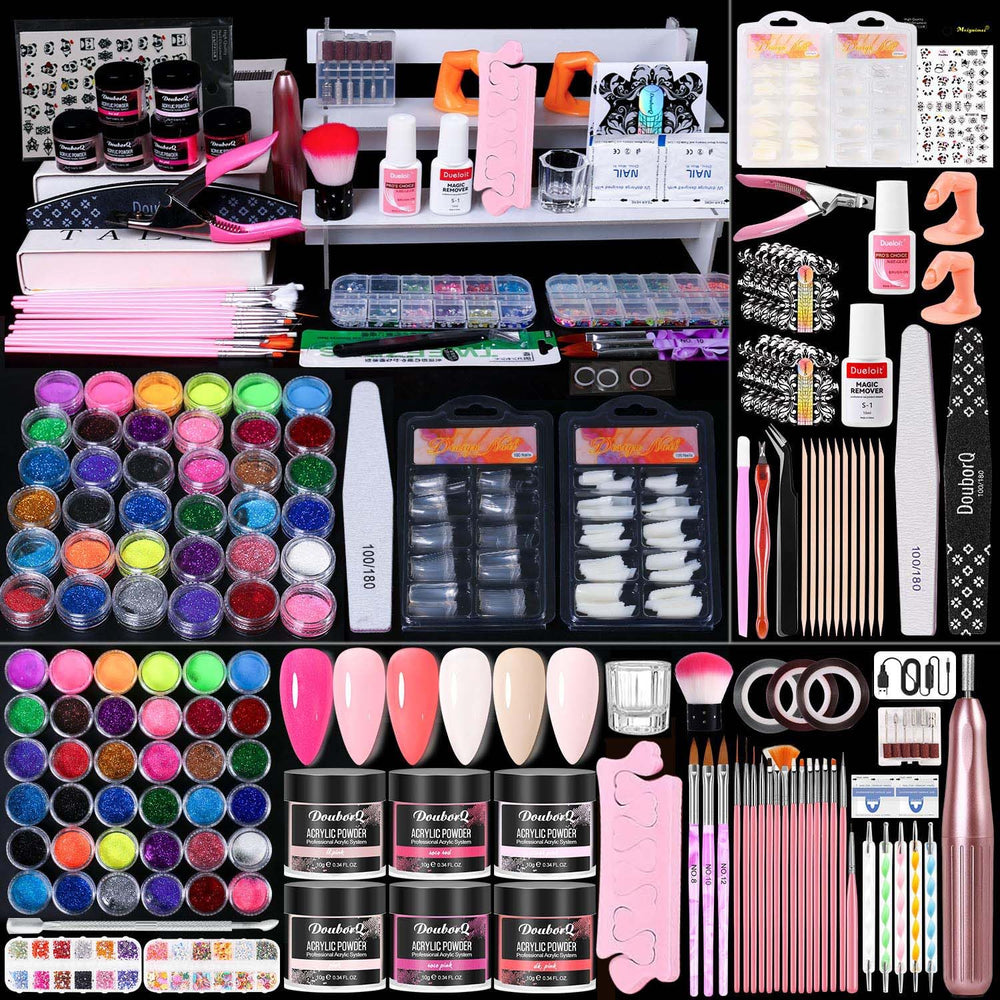 AILALUO acrylic nail kit contents for at-home extensions