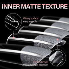 AILLSA 15-sizes nail tips provide precise fit for varied natural nails