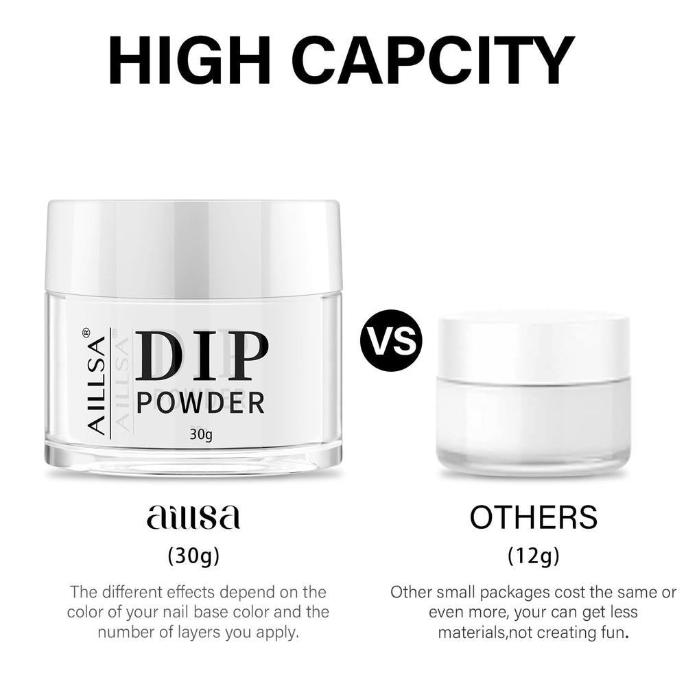 AILLSA Beginner-friendly dip powder kit suits nail art newcomers.