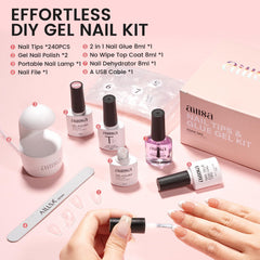 AILLSA light pink jelly gel polish adds subtle color and shine