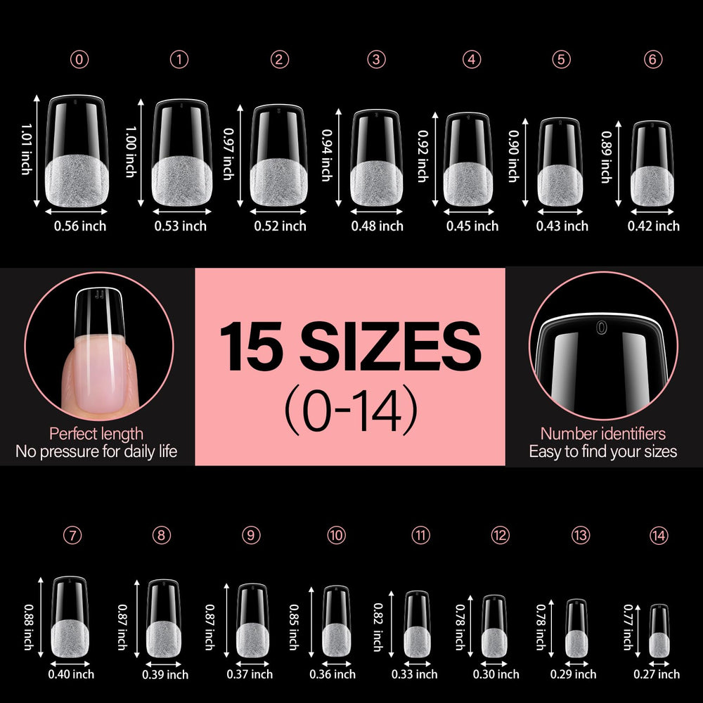 AILLSA tips compatible with gel polish, jelly glue, and adhesives for strong adhesion
