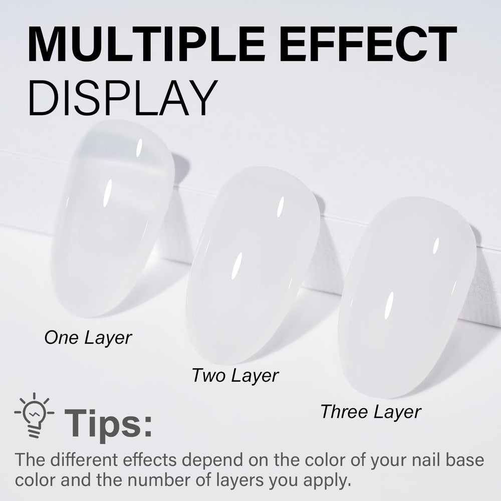 AILLSA Salon-at-home manicure becomes easy with translucent jelly powder and simple steps.