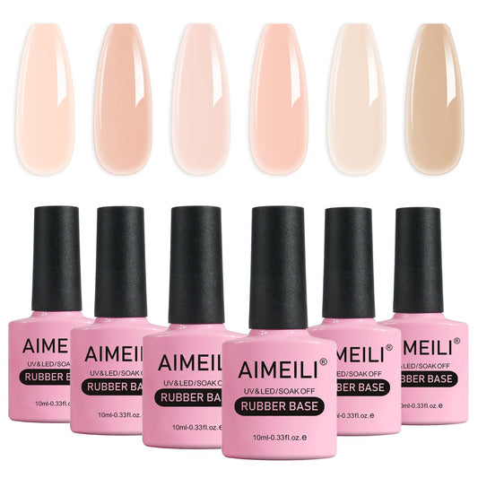 AIMEILI Hema Free Rubber Base Gel bottle for gentle application