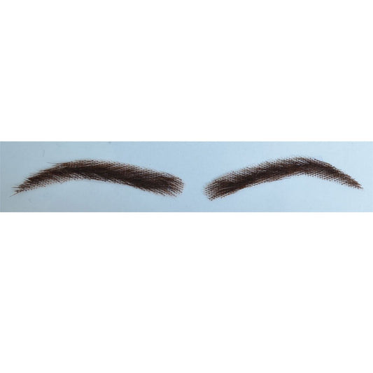 AIRAO Swiss lace base eyebrow close-up showing breathable wear.