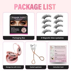 AiRunTech magnetic lashes deliver a dramatic 3D volume for striking eyes.