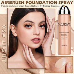 AIUEO airbrush foundation mist glides on for even, feather-light application.
