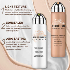 AIUEO long-lasting makeup finish stays fresh through the day.