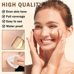 AIUEO airbrush foundation on skin for natural matte, hydrated look