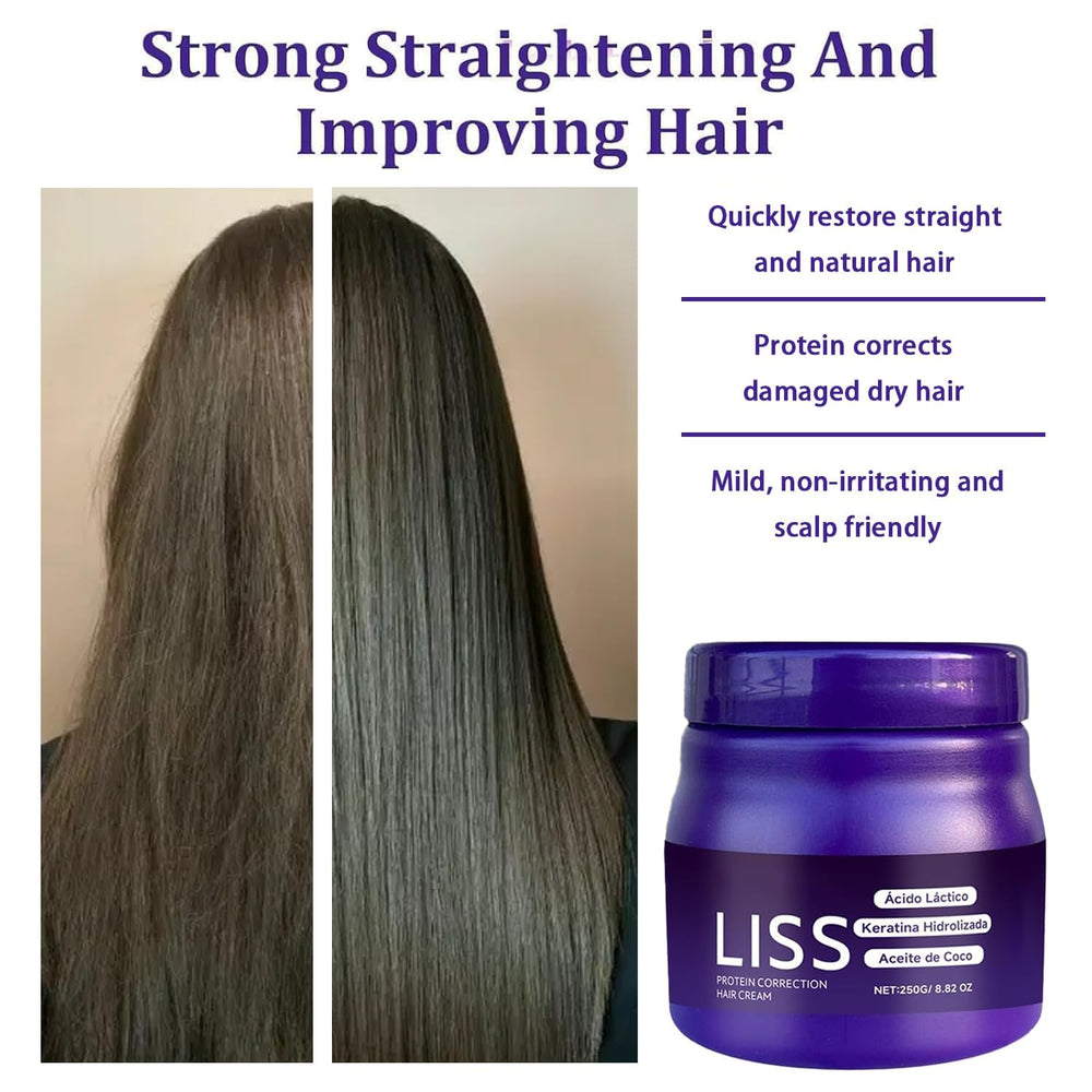 Aiwejay Liss Alisado 72-hour frizz defense for lasting smoothness.