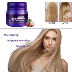 Aiwejay Liss Alisado silky result highlights shiny, manageable hair.