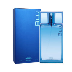 Ajmal Blu spray capturing long-lasting fragrance for daily use