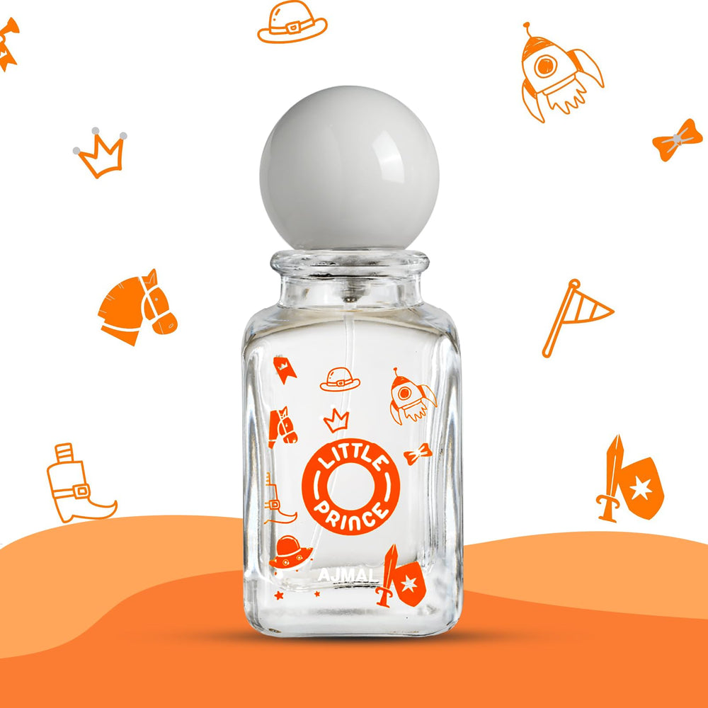 Ajmal Little Prince packaging side view with pastel colors for classroom-friendly vibes