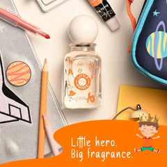 Ajmal Little Prince bottle on desk for daily play