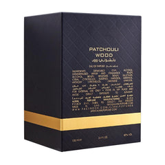Ajmal Patchouli Wood lifestyle shot conveying outdoor sophistication and everyday luxury.