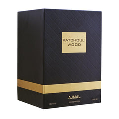 Ajmal Patchouli Wood spray mid-mist capture suggesting long-lasting aroma for daily wear.