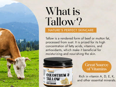 AJOMED COSMETICS Colostrum & Tallow on rosacea-prone skin may support a calmer, hydrated feel.