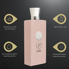 Ajwaa Roses spray-application demonstrates even diffusion for daily wear